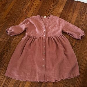 Beaton House Dress - Dusty Rose